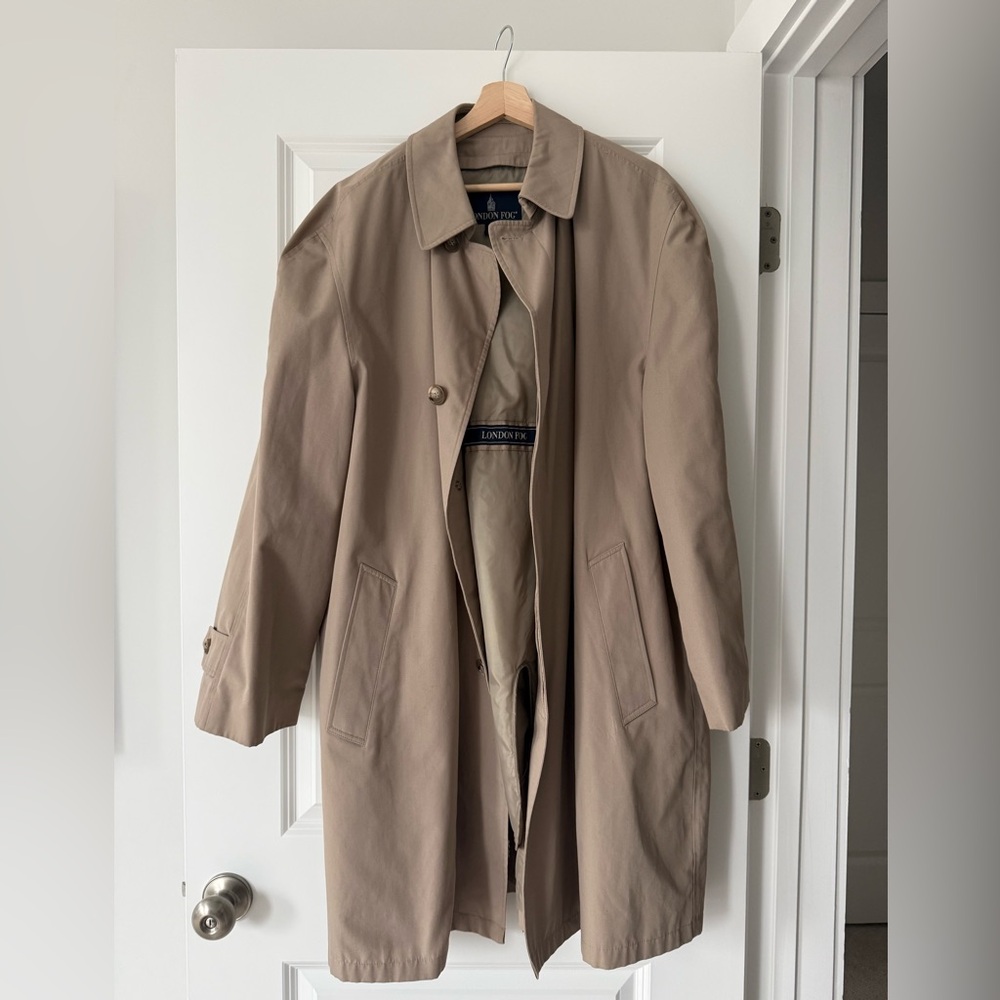 London Fog Men's Beige Trench Coat